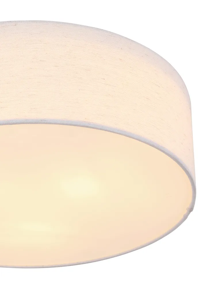 Globo Lighting Ava Deckenleuchte, Metall, Weiß, E27, 3L
