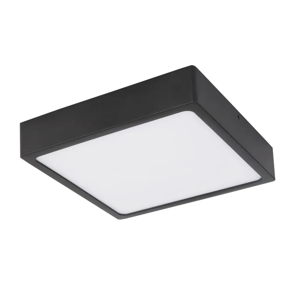 Globo Lighting Echo Deckenleuchte, flach montiert, Metall, Schwarz