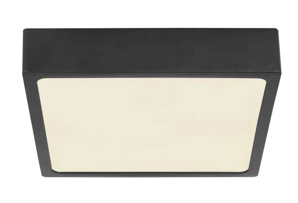 Globo Lighting Echo Deckenleuchte, flach montiert, Metall, Schwarz