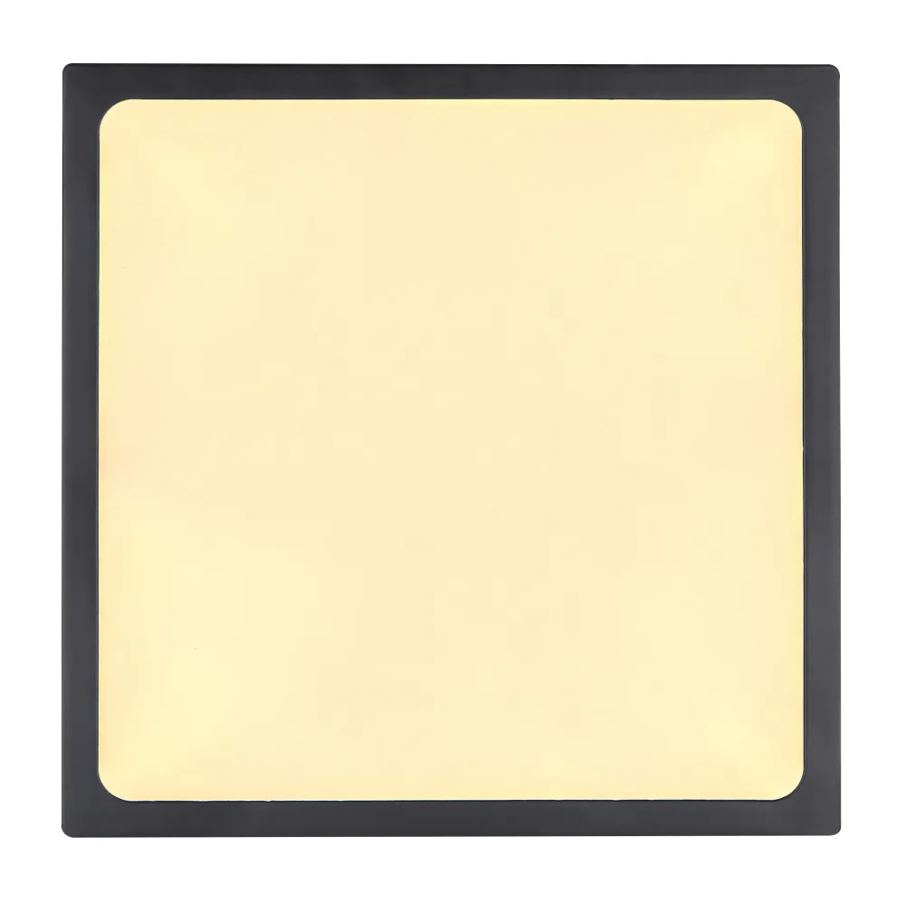 Globo Lighting Echo Deckenleuchte, flach montiert, Metall, Schwarz