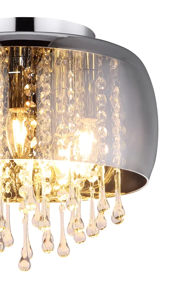 Globo Lighting Kalla Deckenleuchte, Metall, Chrom, E14, 5L