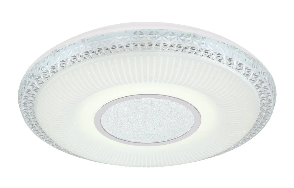 Globo Lighting Klemens Deckenleuchte, flach montiert, Metall, weiß, 1/1 l