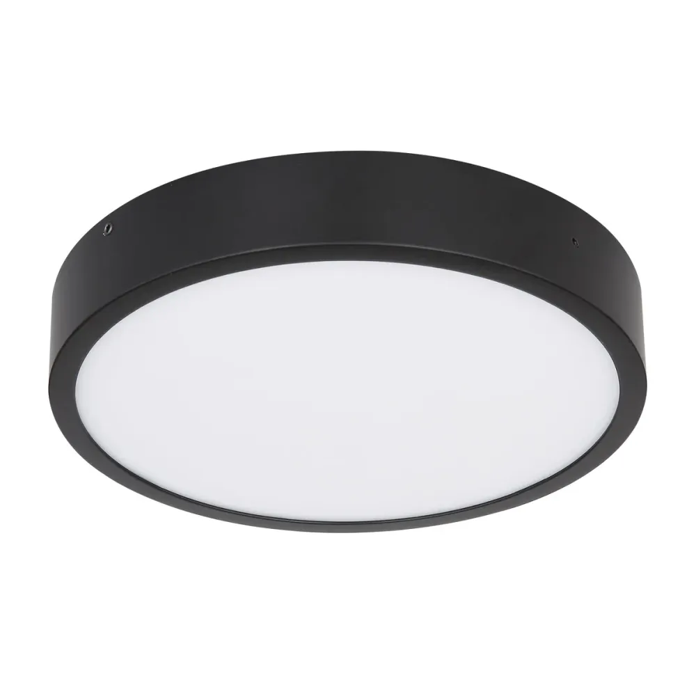Globo Lighting Lucena Deckenleuchte, flach der Decke montiert, Metall, Schwarz