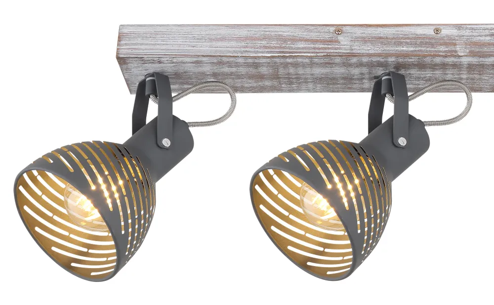 Globo Lighting Mori Deckenpendelleuchte, Holzweiß, E27, 3L