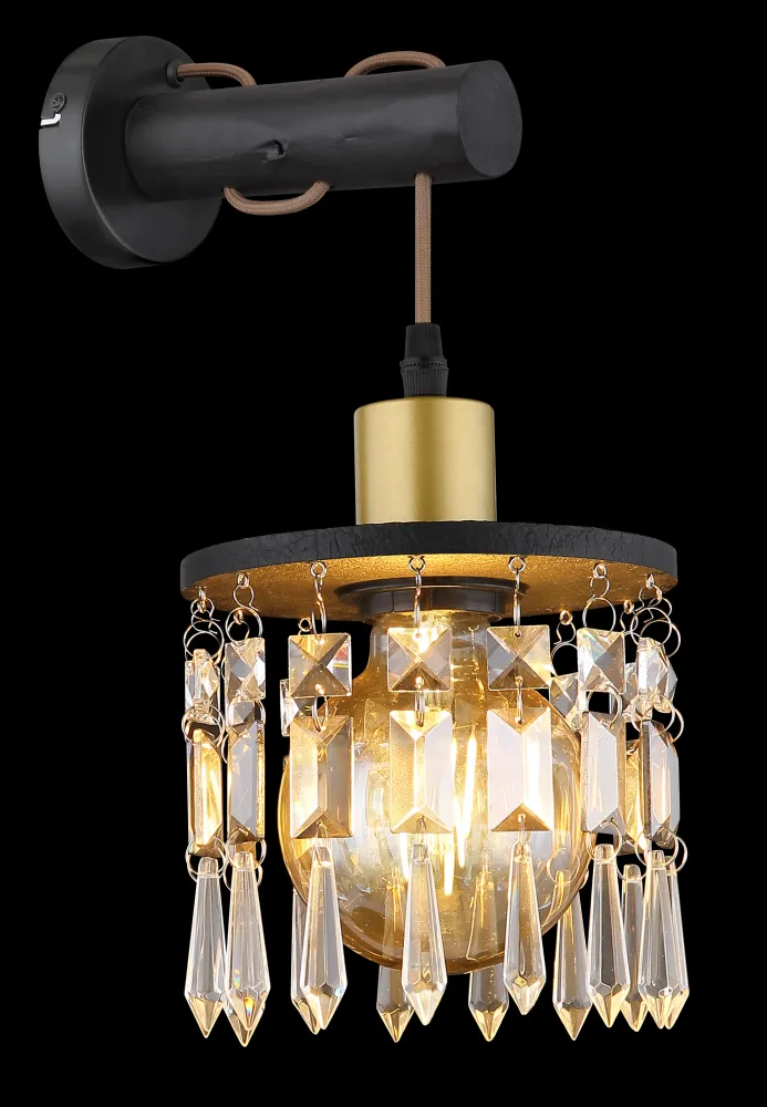 Wandleuchte Globo Lighting Comma Messing E27