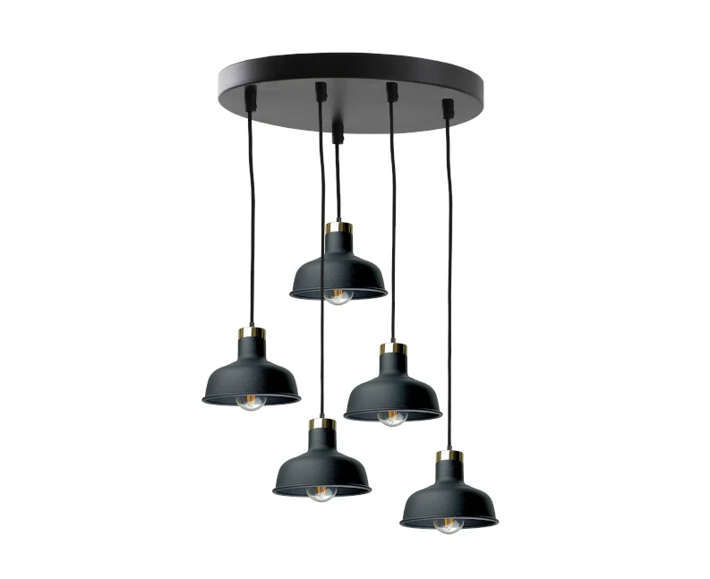 Keter Lighting Hebe 5L Deckenpendelleuchte E27 H 120,0 cm