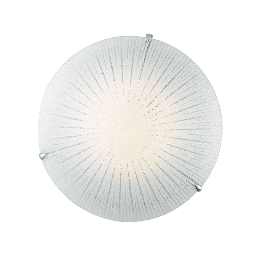 Flush mount ceiling lamp Luce Ambiente e Design CHANTAL glass LED