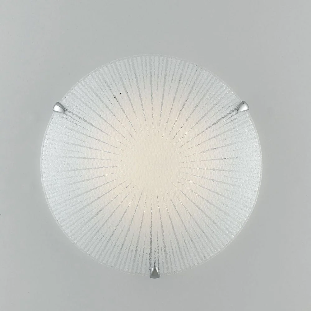 Flush mount ceiling lamp Luce Ambiente e Design CHANTAL glass LED