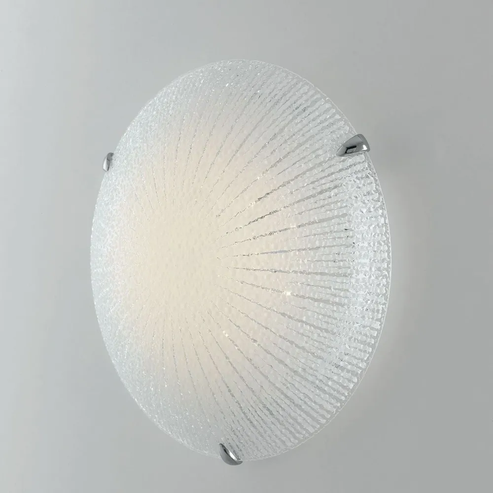 Flush mount ceiling lamp Luce Ambiente e Design CHANTAL glass LED