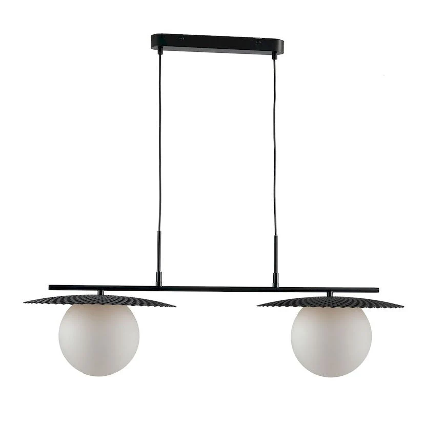 Linear pendant lamp Luce Ambiente e Design CHAPLIN metal E27 Black