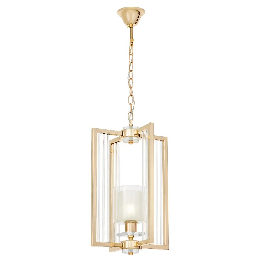 Lumina Deco Manhattan 1L Pendelleuchte E27, Durchmesser 32 cm Chrome