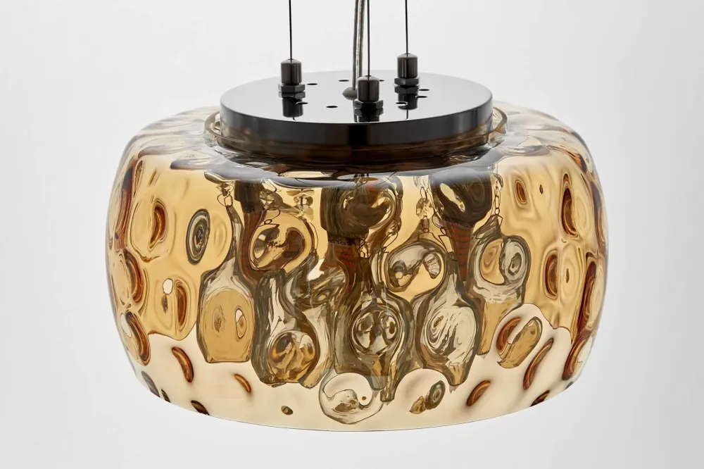 Lumina Deco Ruby 4L Pendelleuchte G9, D 30cm Amber