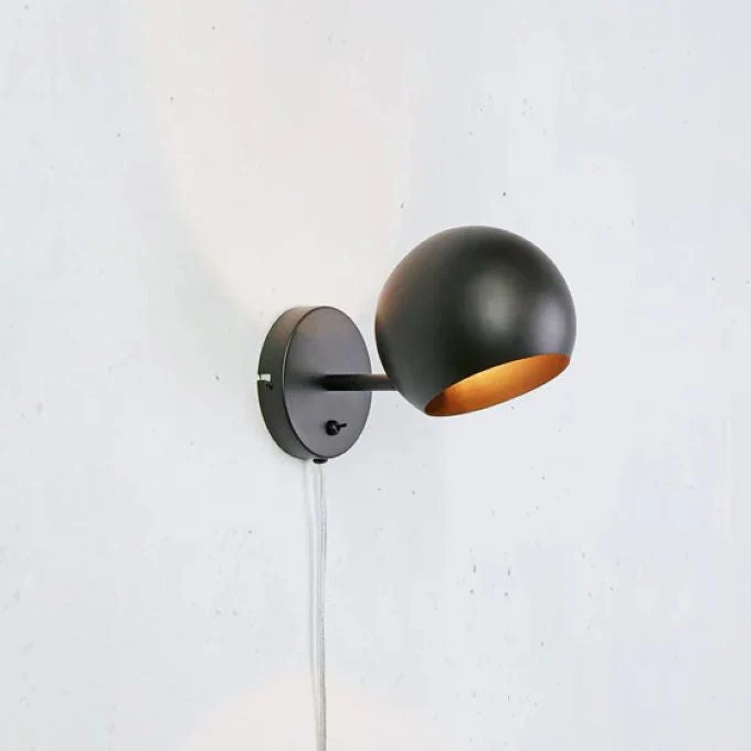 Markslöjd Edgar 1L Wandleuchte Black
