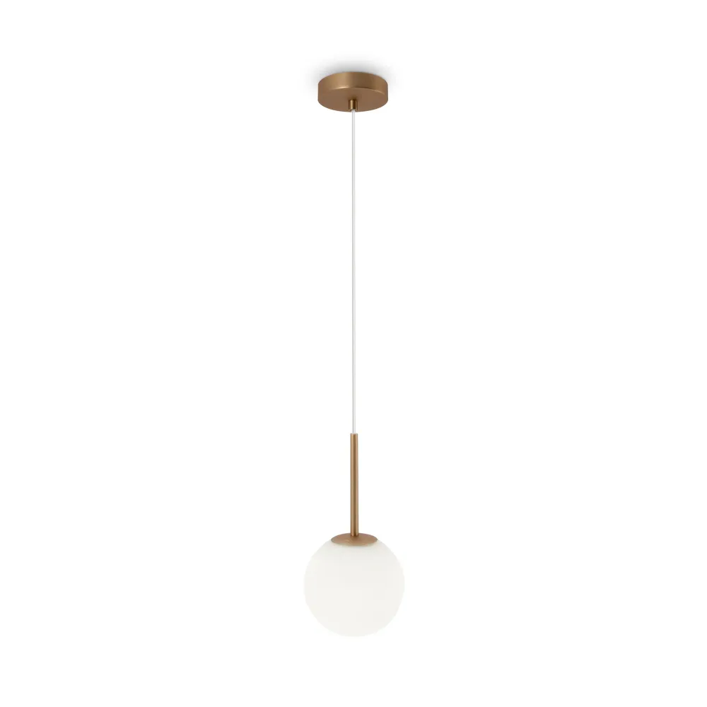 Maytoni Basic Form 1L Pendelleuchte, Gold E14 D 15cm