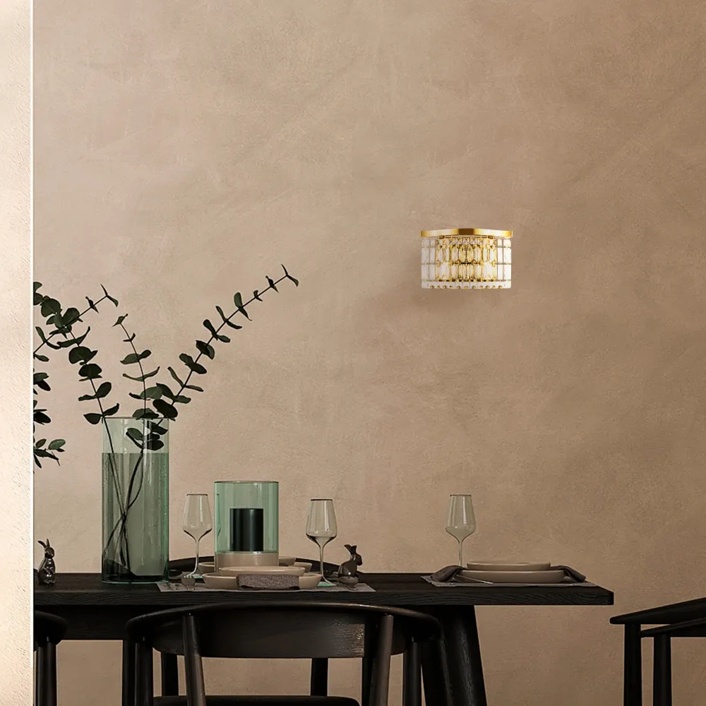 Maytoni Dune 2L Wandleuchte, gold, E14, Höhe 18 cm
