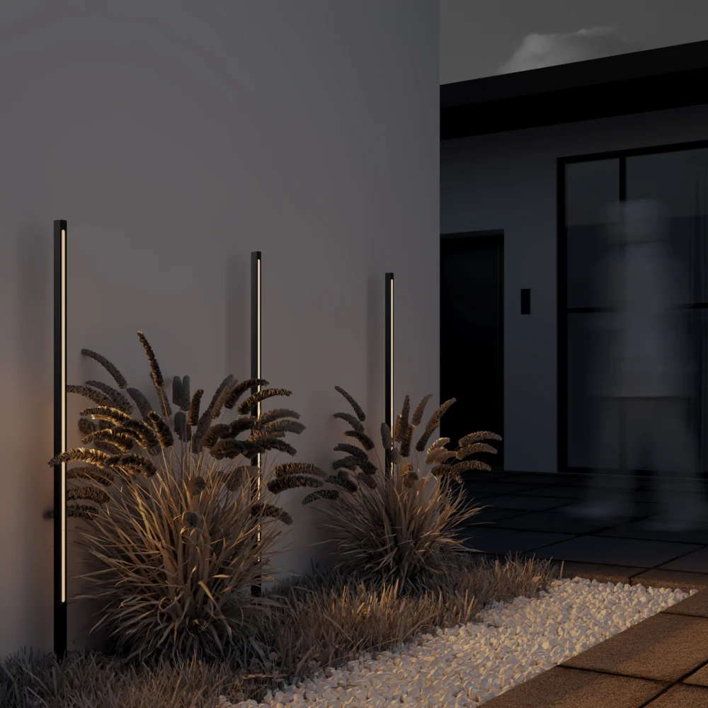 Maytoni Pole 1L, Graphit LED H 120cm