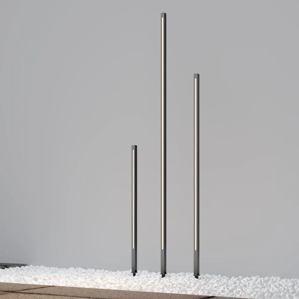 Maytoni Pole 1L, Graphit LED H 120cm