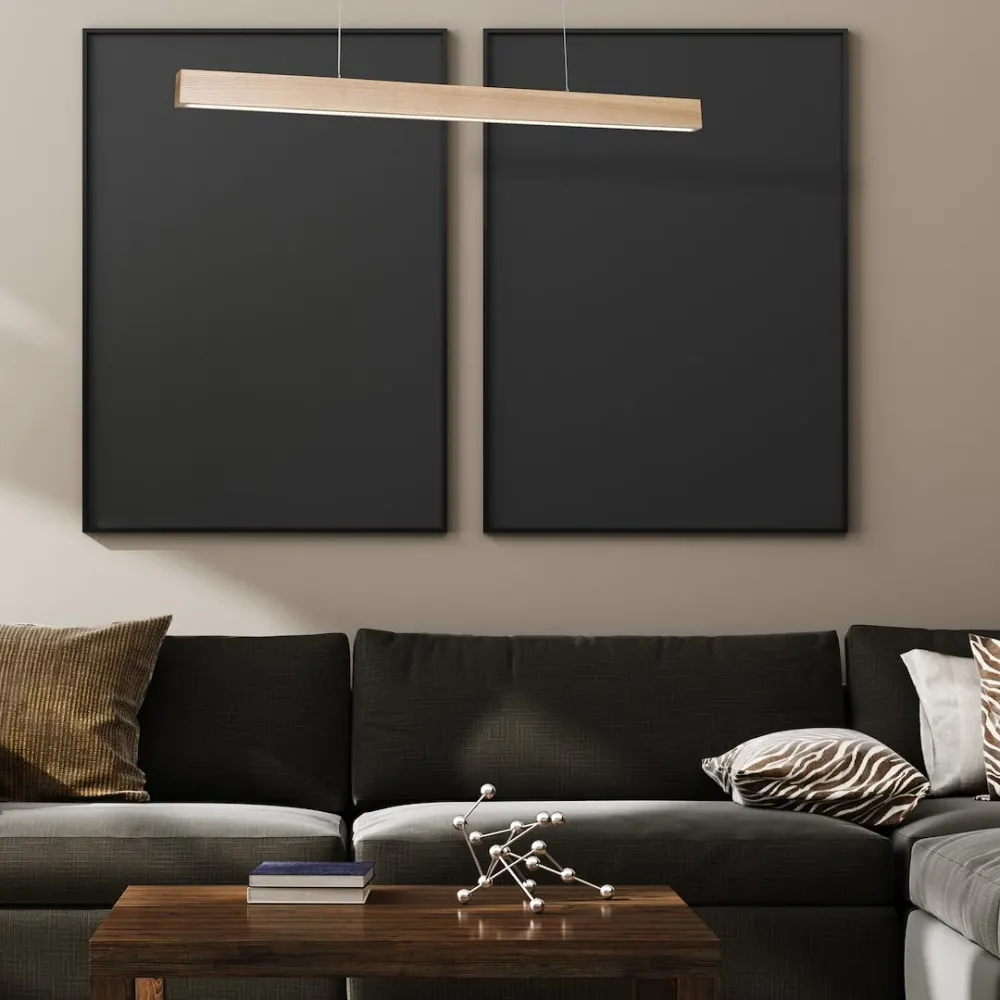 Milagro Timber LED-Pendelleuchte
