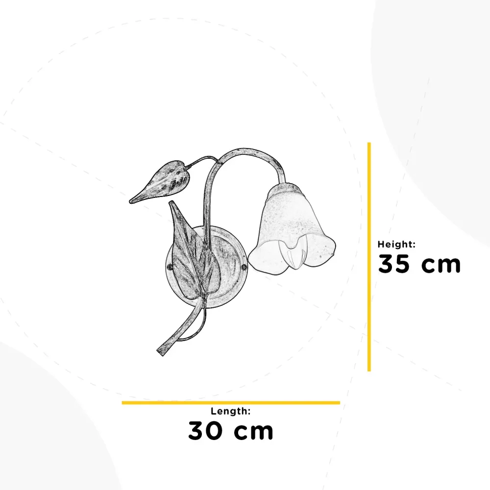 Wandleuchte Onli Lighting Vanda 1L E14 H 35cm
