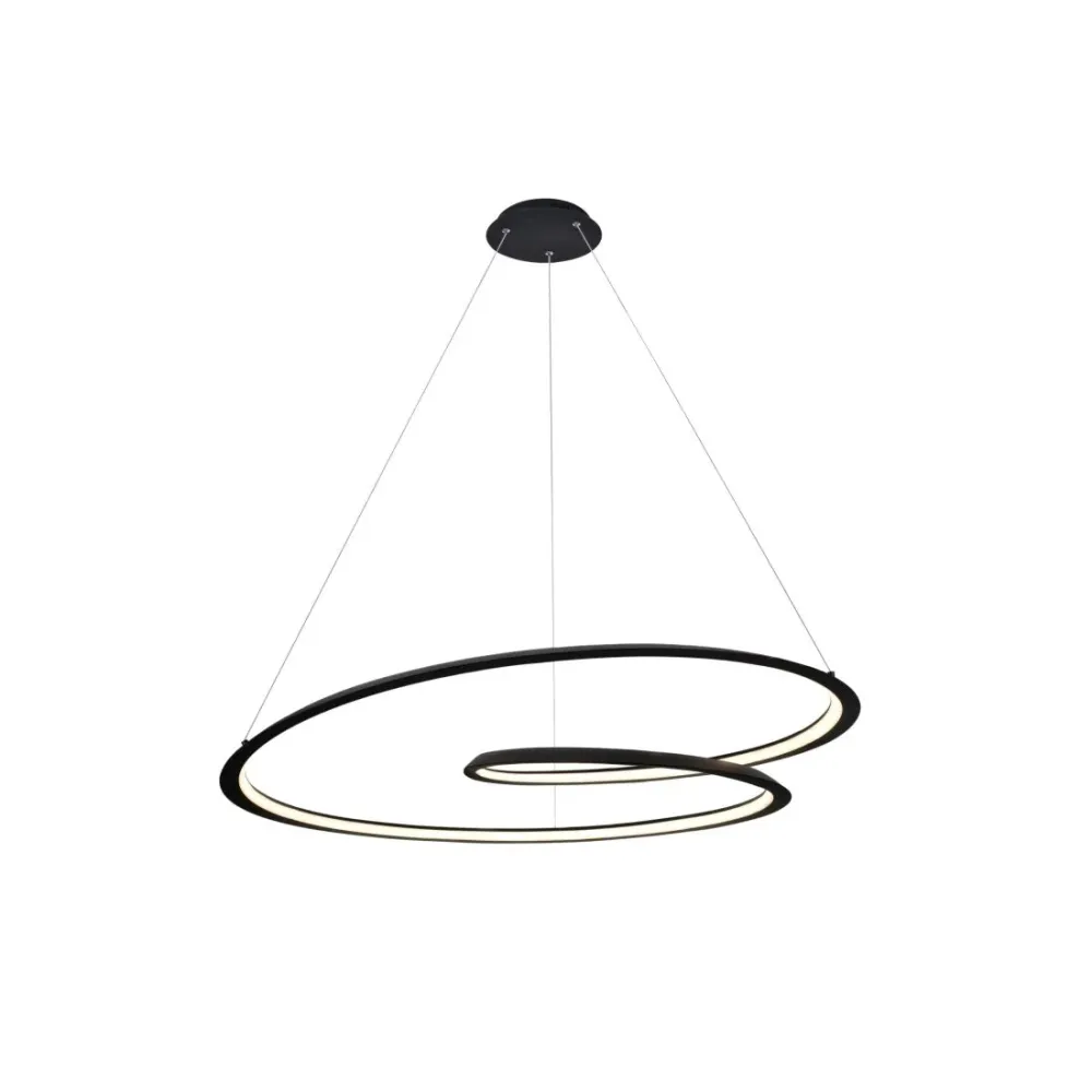 Pendelleuchte Schuller LOOPING 1L D 97cm, schwarze LED