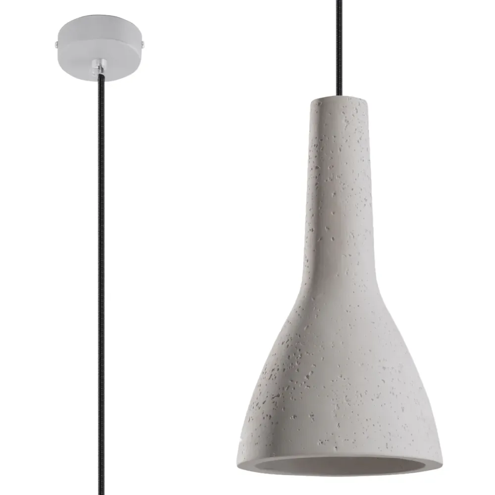 Sollux Lighting Empoli 1L Deckenpendelleuchte E27 grau