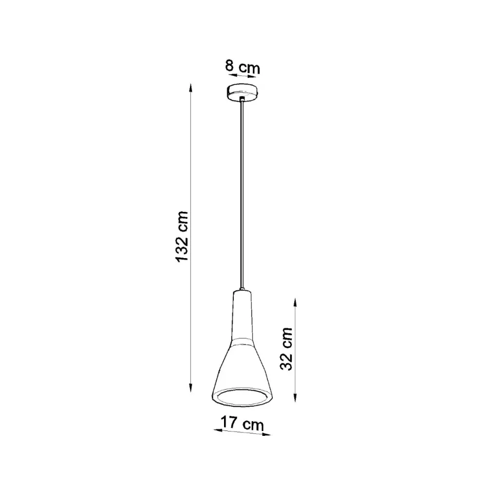 Sollux Lighting Empoli 1L Deckenpendelleuchte E27 grau