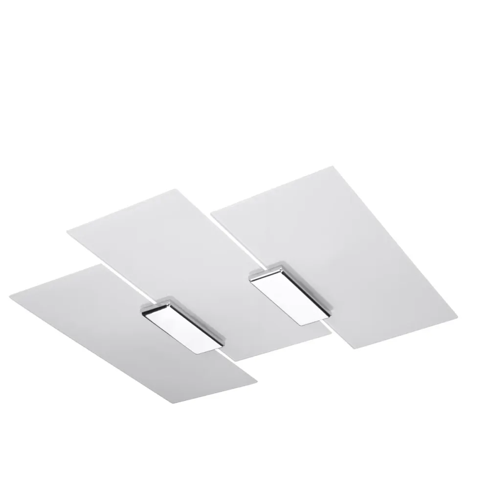 Sollux Lighting Fabiano 3L Deckenleuchte, flächenbündig, Stahl, E27
