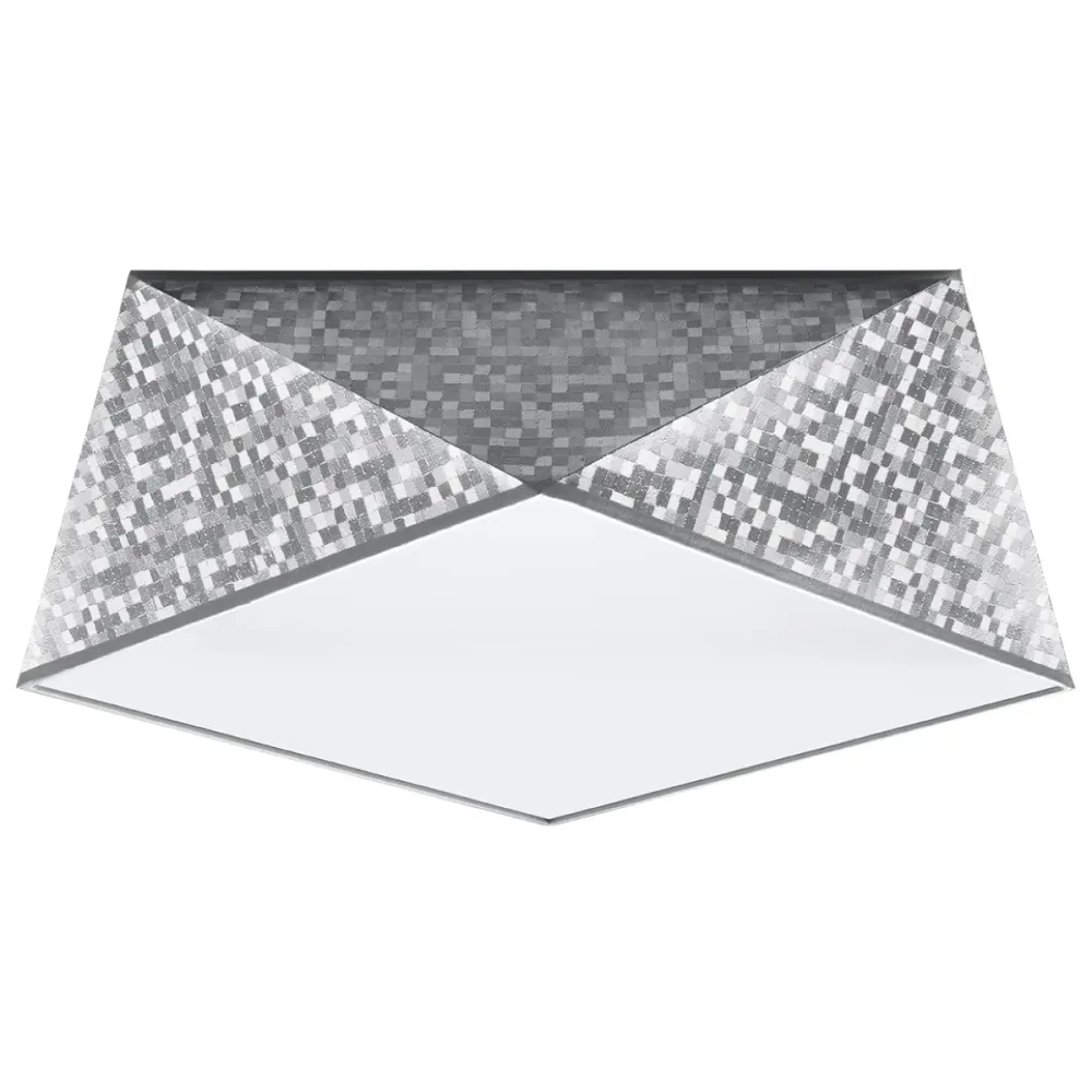 Sollux Lighting Hexa 1L Deckenleuchte, PVC, E27, B 25-45 cm White