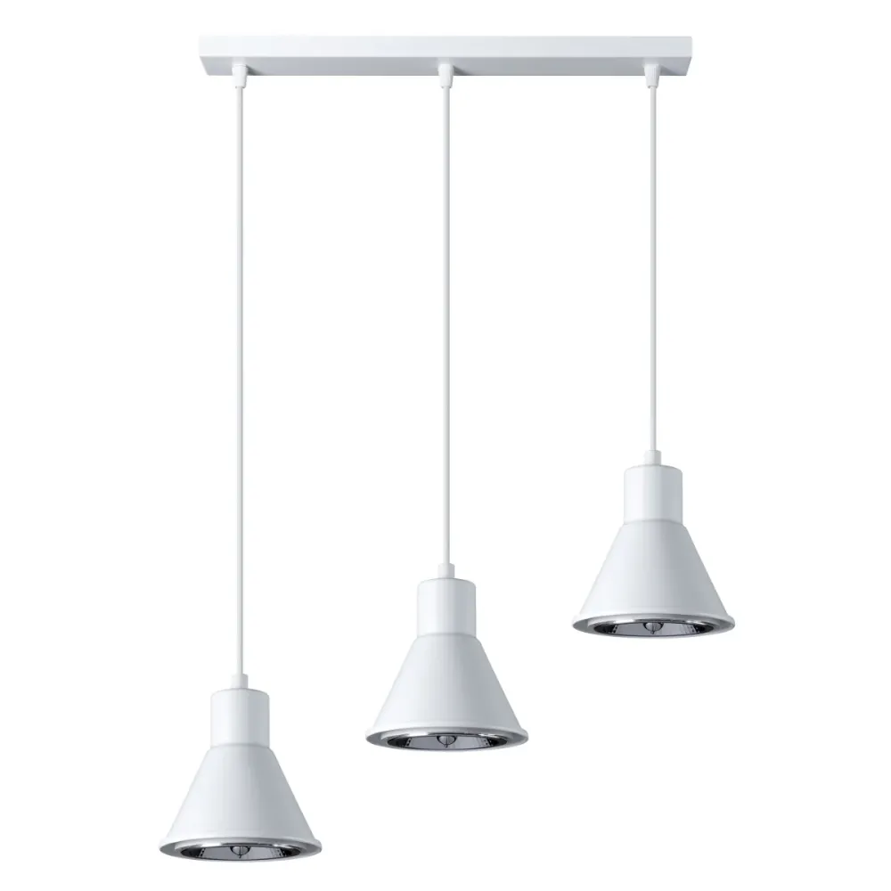 Sollux Lighting Taleja 3L lineare Pendelleuchte E27 White