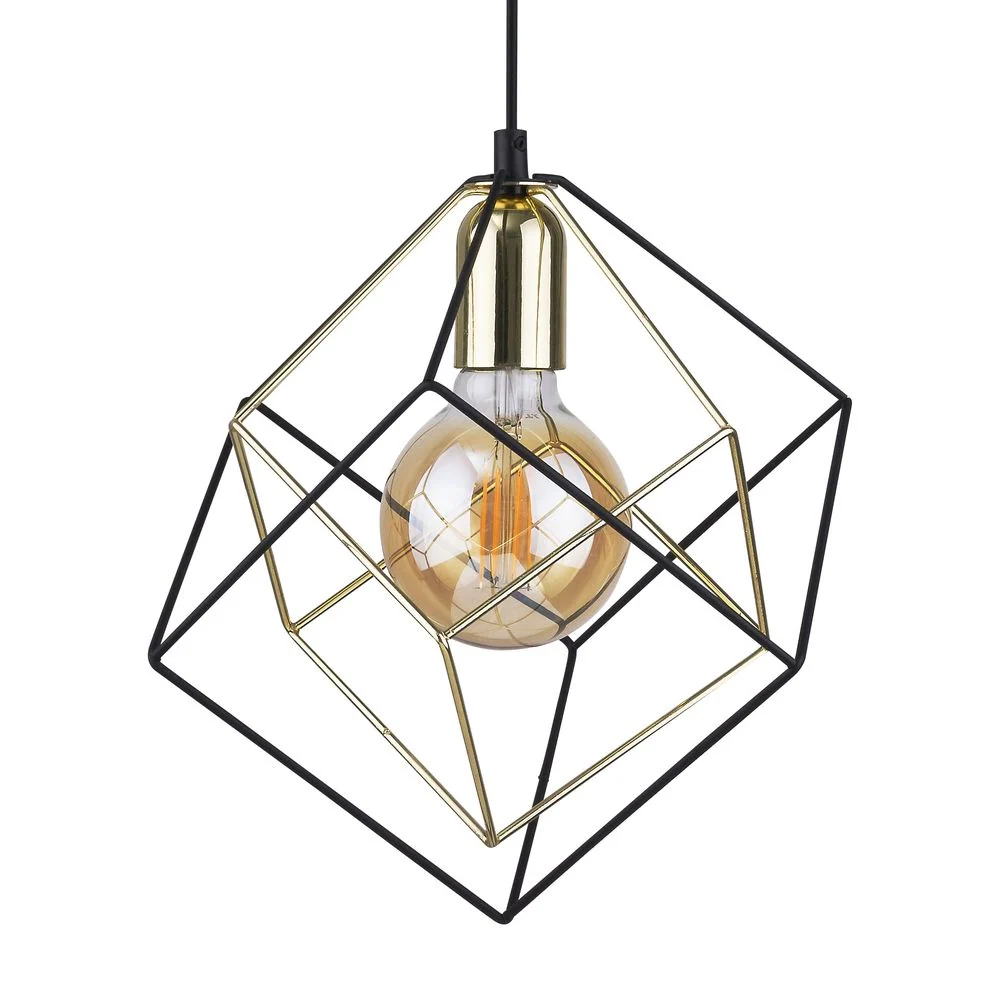 Pendelleuchte ALAMBRE Metall schwarz E27 1L TK Lighting
