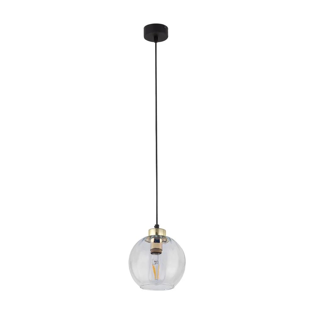 Pendelleuchte DEVI Metall E27 1L Transparent TK Lighting