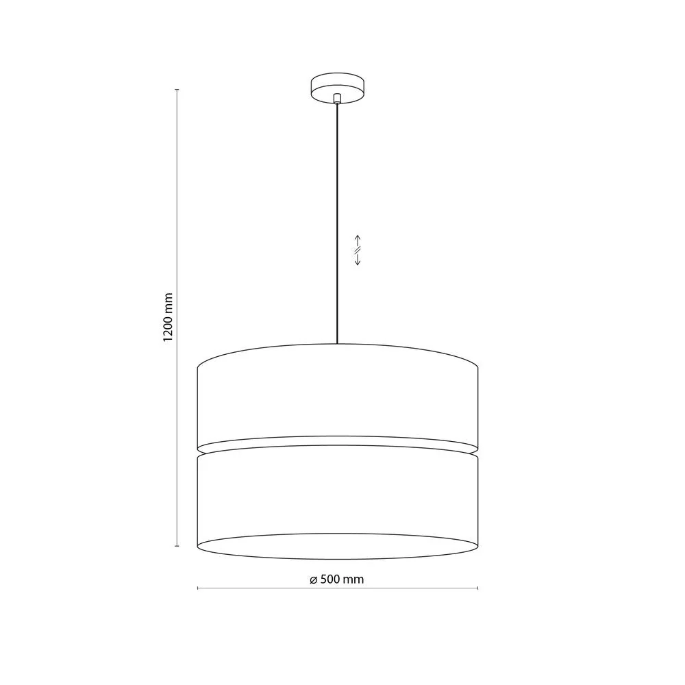 Pendelleuchte ECO Metall schwarz E27 3L TK Lighting