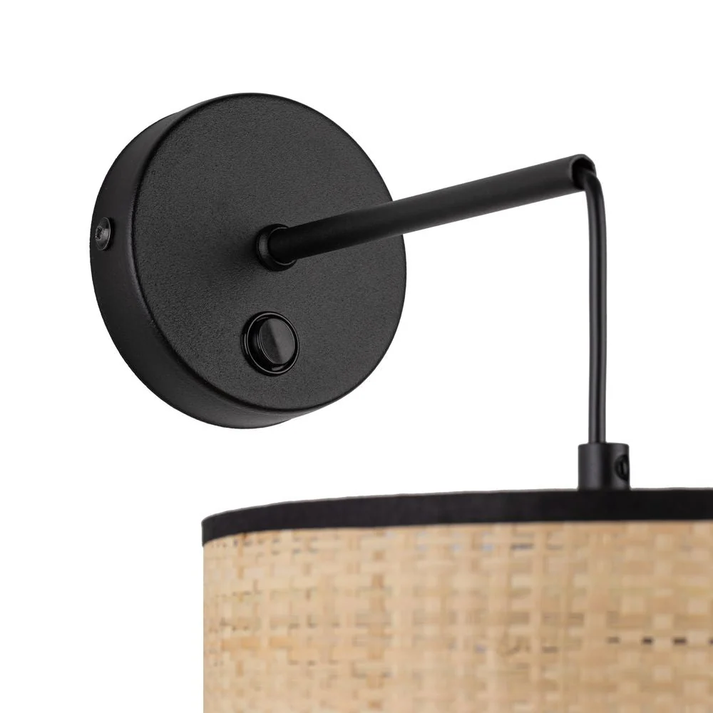 Wandleuchte LIBERIA Metall schwarz E27 1L TK Lighting