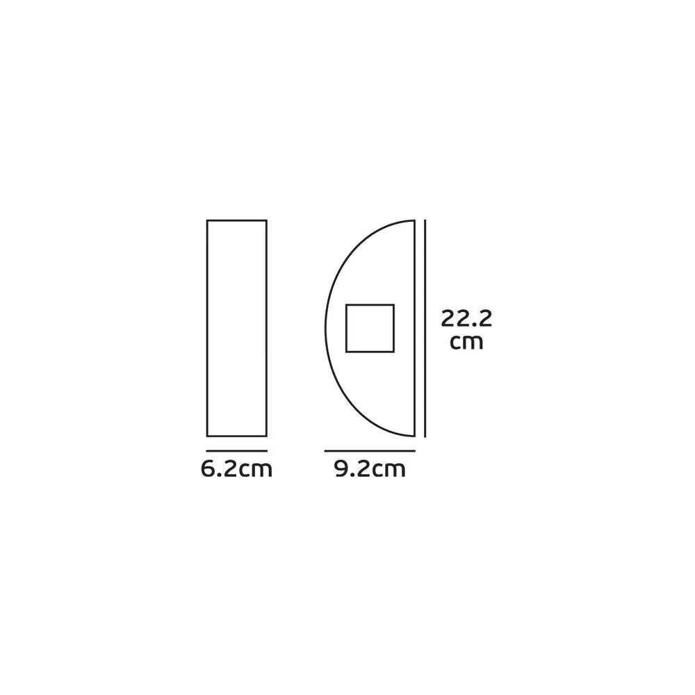 Außenwandleuchte VK Leading Light LED, 22 cm breit
