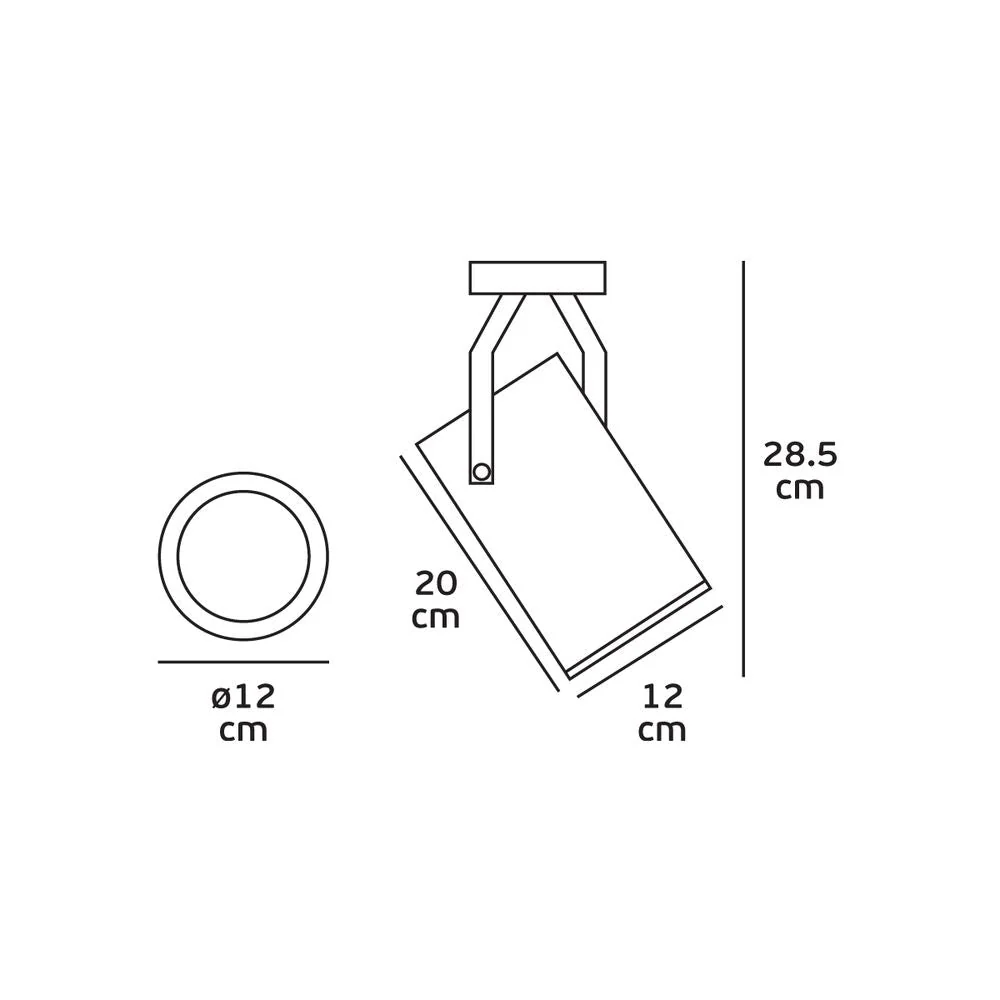 VK Leading Light Spotlight GU10 / ES111, D 12cm, weiß/schwarz White