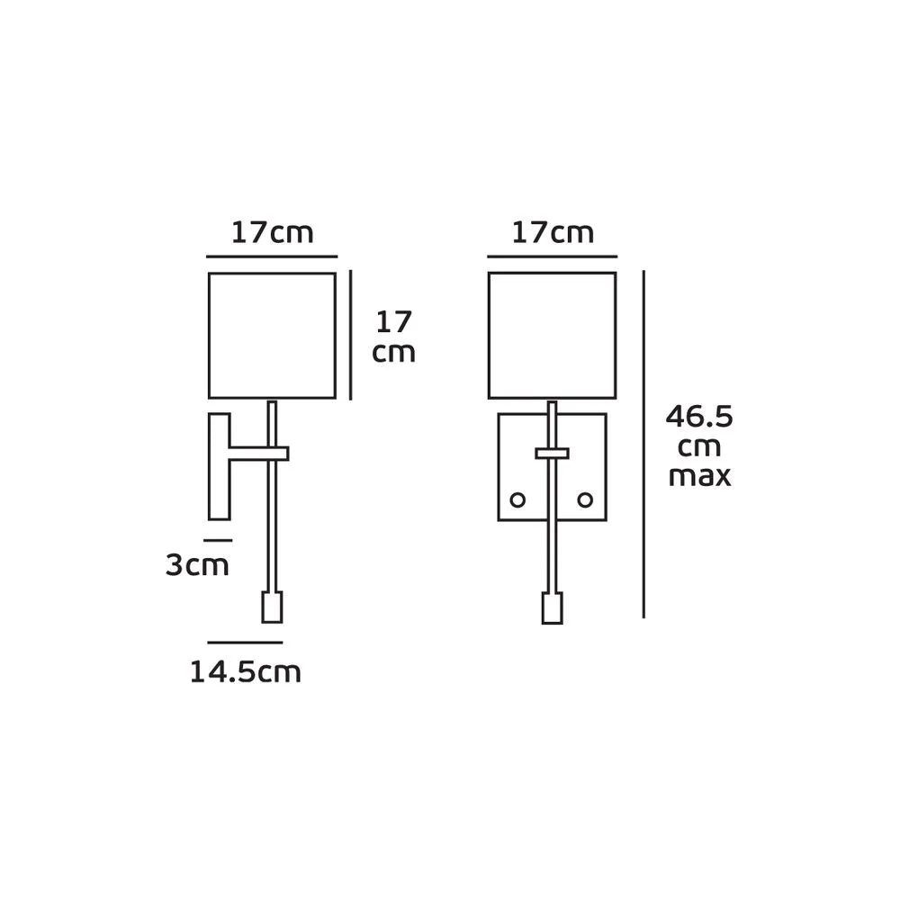 Wandleuchte VK Leading Light E14 / LED, H 46 cm White