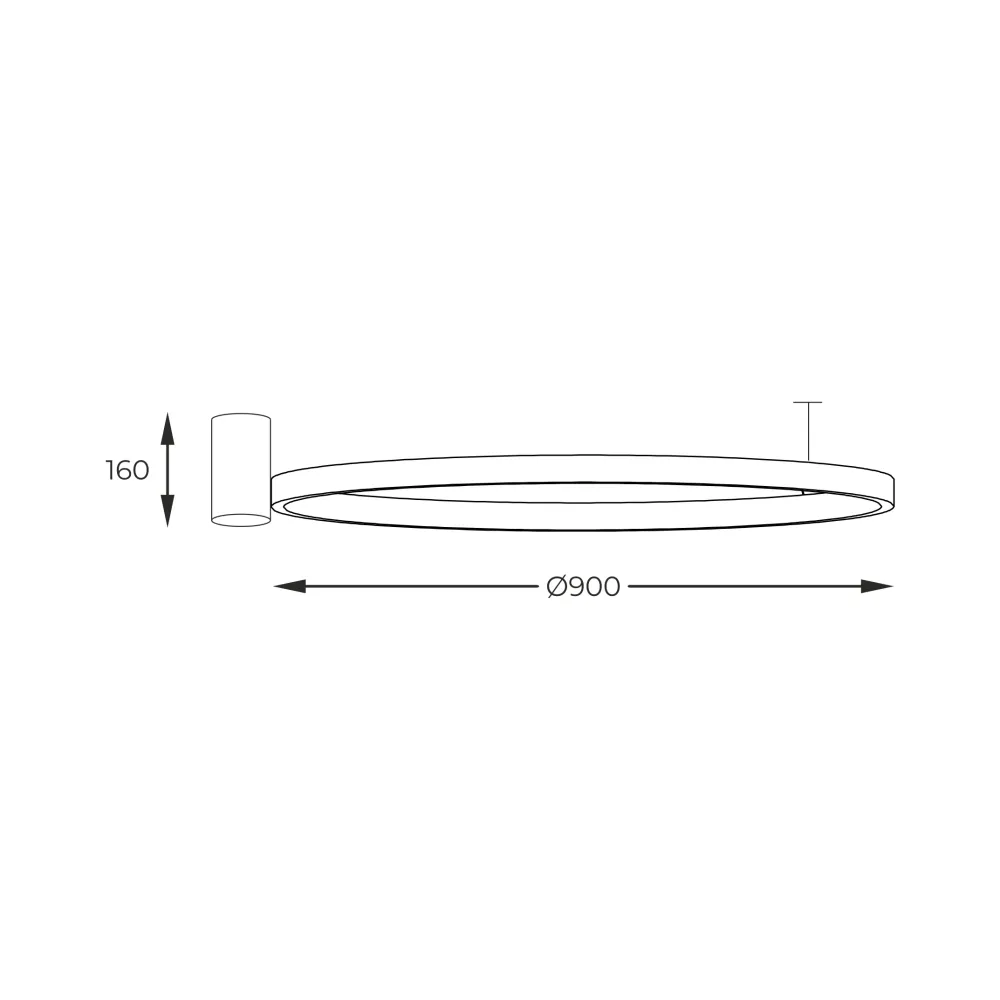 Zumaline Horik 1L Deckenleuchte LED 32W T 60cm