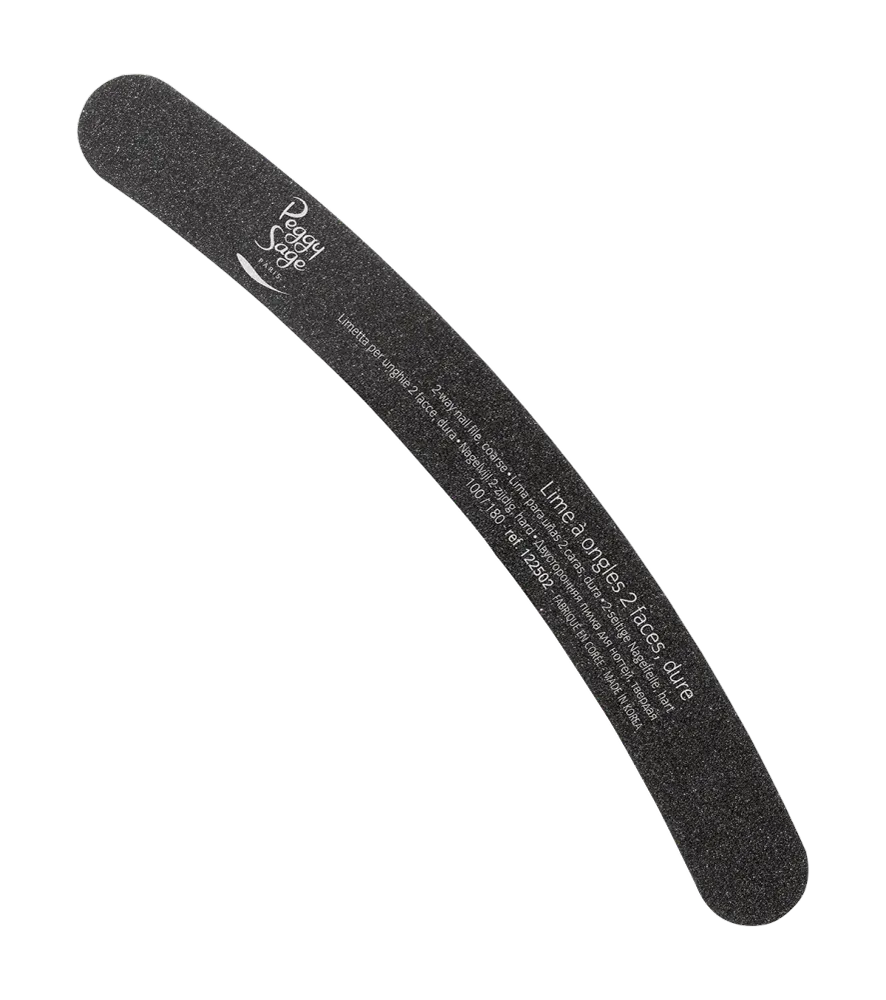 2-seitige banana Nagelfeile 100/180, schwarz