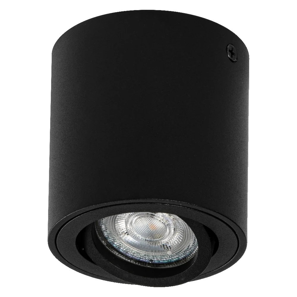 OSRAM Spot Surface Round Deckenaufbauspot, Ø 80mm, schwarz, GU10
