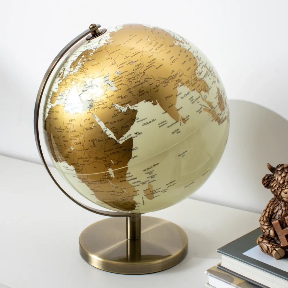 Large Cream And Gold Globe Darthome Limited