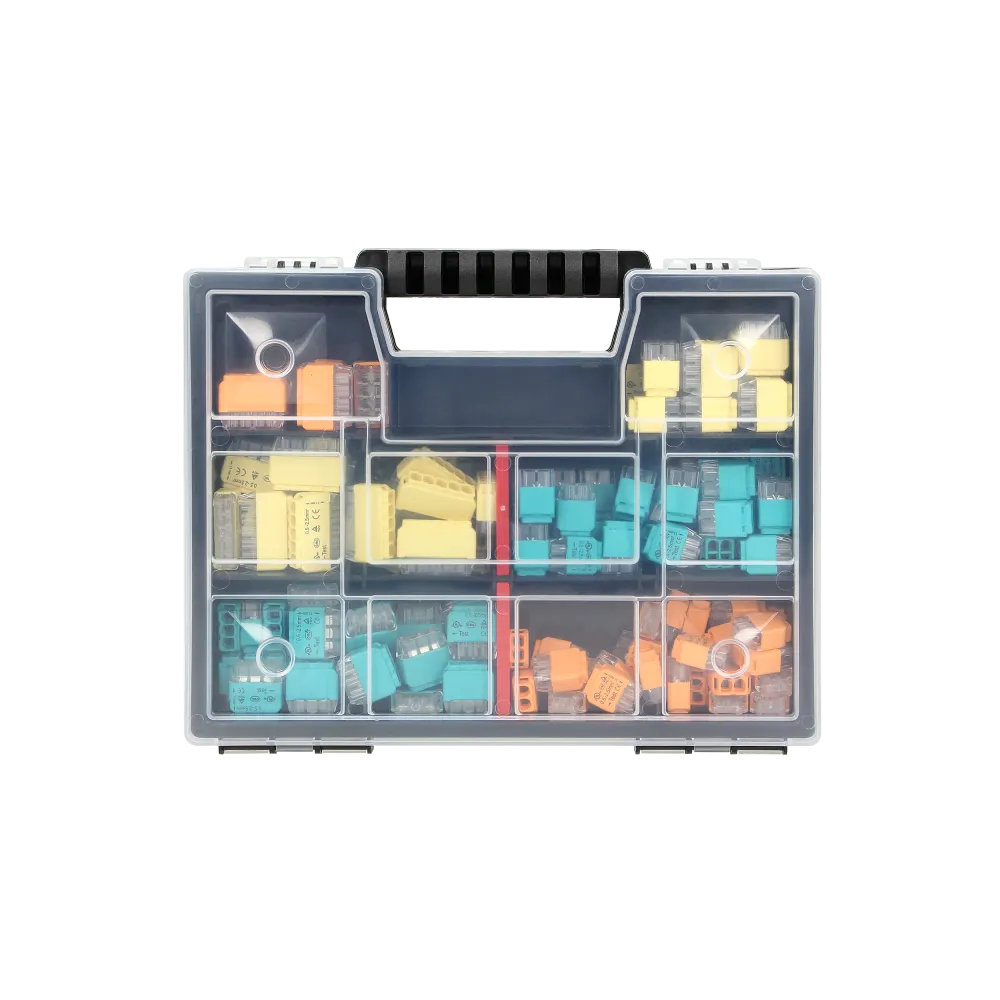 Set von Installationsklemmen HOUSE einer Box 123 Stk.