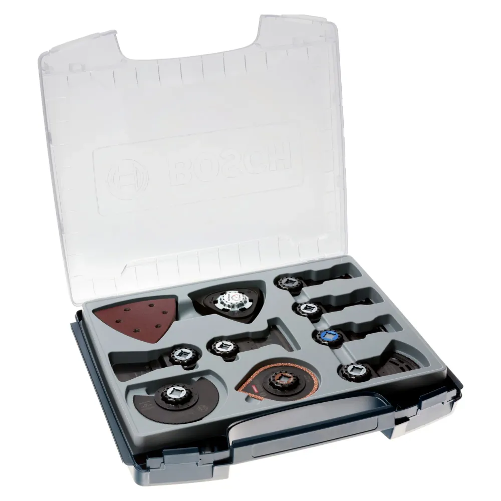 Bosch Professional Multifunktionswerkzeug Zubehör All--One i-Boxx-Set 33-tlg. ( 2608669091 ) Starlock im Koffer