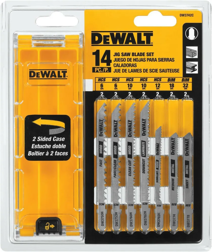 DEWALT Set T-Schaft Bi-Metall Sägeblatt Set (14er Pack)