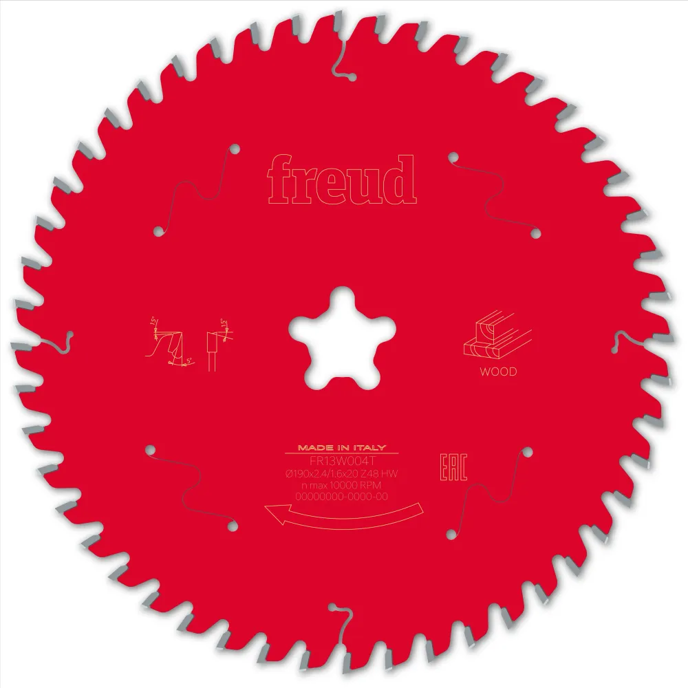 Sägeblatt D190.0x2.40/1.60x20.00 - Z48 WZ (Wechselzahn)