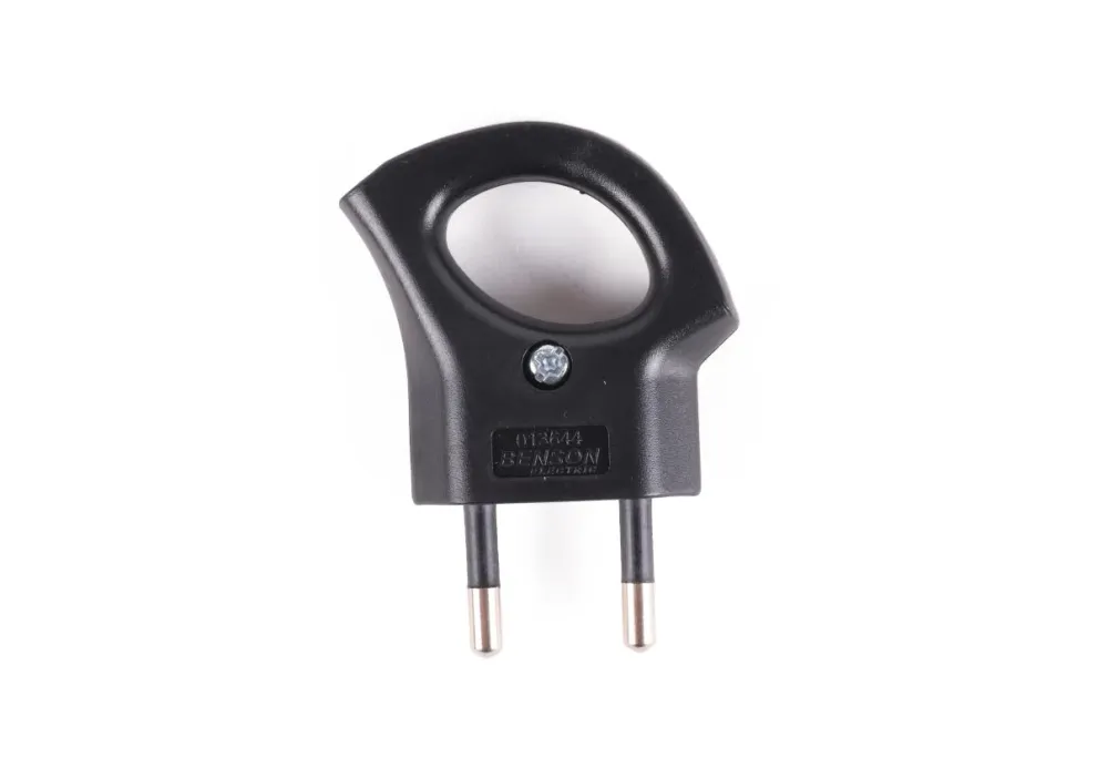 Stecker P mit Ring schwarz