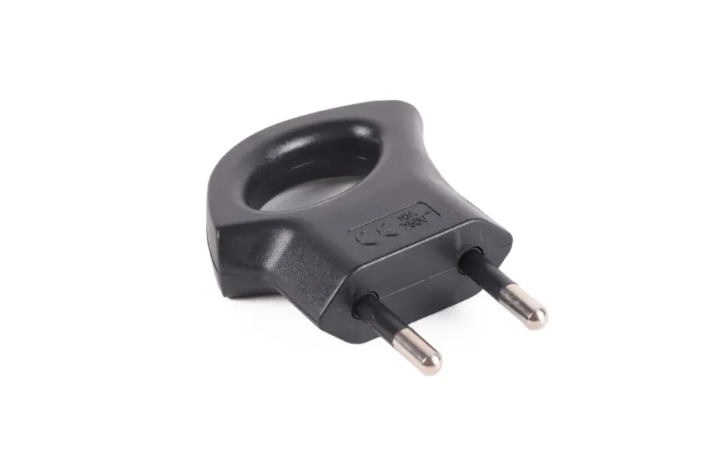 Stecker P mit Ring schwarz