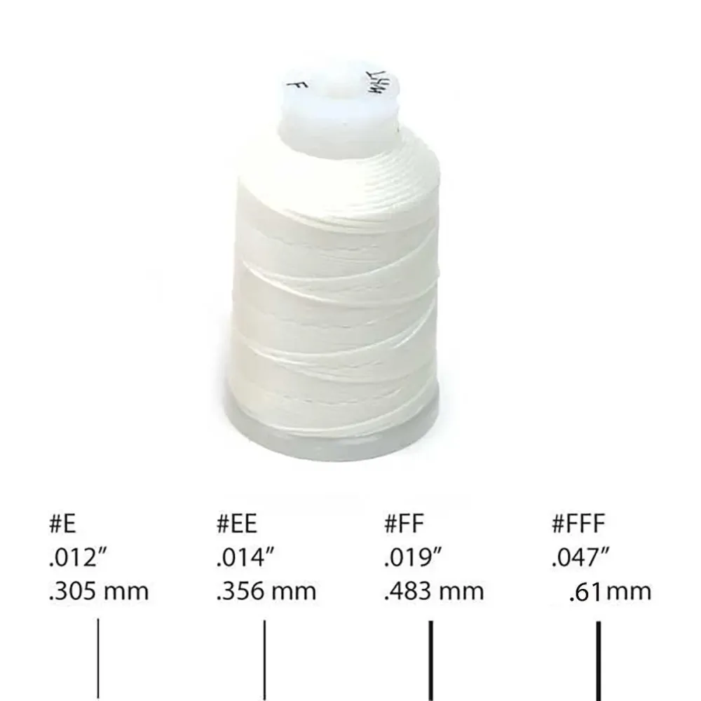 Nylon Bead Cord On Spool White Beadsmith