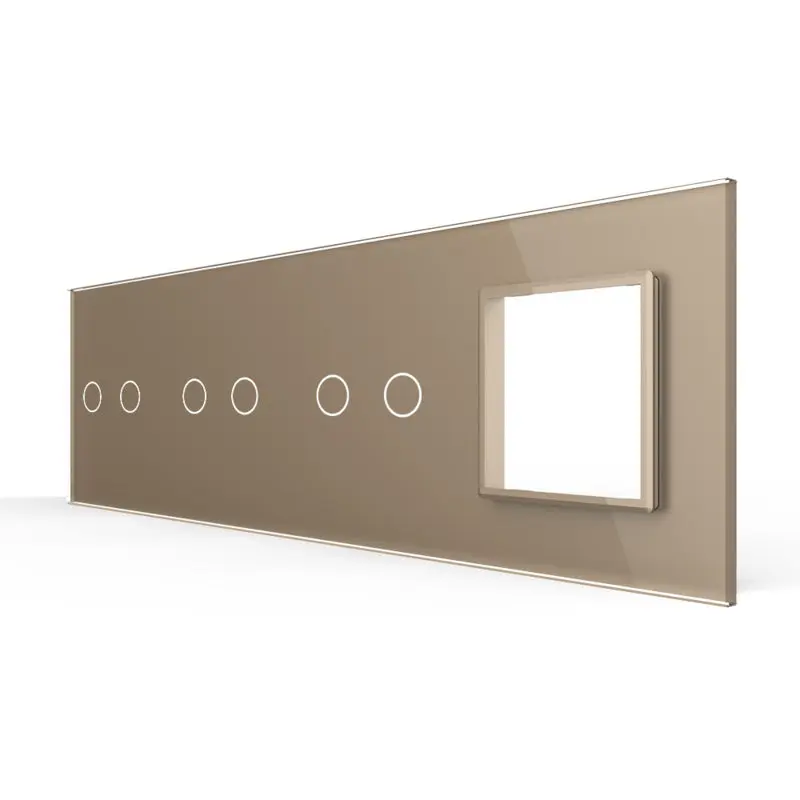 Livolo | Gold | 2+2+2+sr | Glasplattenkombination