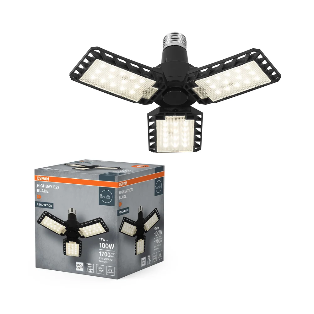 OSRAM Highbay Blade Deckenlampe mit Flügeln, 17W, E27