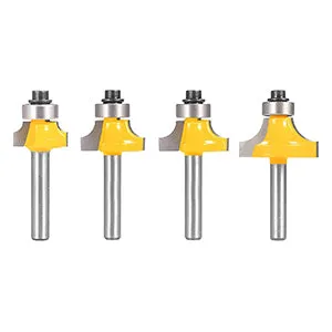 4-teiliges Abrundfräser-Set